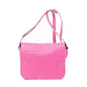 Pre-owned Leather shoulder-bags Bottega Veneta Vintage , Pink , Dames