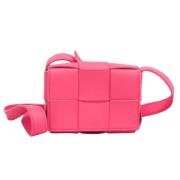 Pre-owned Leather shoulder-bags Bottega Veneta Vintage , Pink , Dames