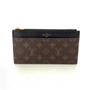 Pre-owned Canvas wallets Louis Vuitton Vintage , Brown , Dames