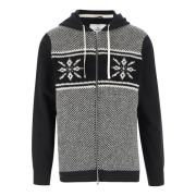 Grafische Katoenen Hoodie met Ritssluiting Junya Watanabe , Black , He...