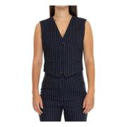 Fantasia Gessata Amadeus Vest Pennyblack , Blue , Dames