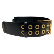 Dikke Eyelet Riem met Lettering Liu Jo , Black , Dames