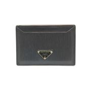 Pre-owned Leather wallets Prada Vintage , Black , Dames