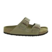 Geolied leren sandalen Birkenstock , Gray , Heren