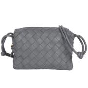 Pre-owned Leather shoulder-bags Bottega Veneta Vintage , Gray , Dames