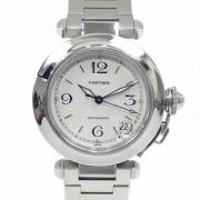 Pre-owned Glass watches Cartier Vintage , White , Dames