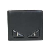 Pre-owned Leather wallets Fendi Vintage , Gray , Dames