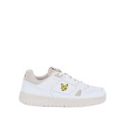 Sneakers met toon-op-toon en geborduurd logo Lyle & Scott , White , He...