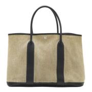 Pre-owned Canvas totes Hermès Vintage , Beige , Dames