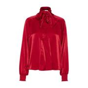 Estelle Lange Mouw Top My Essential Wardrobe , Red , Dames