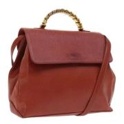 Pre-owned Leather handbags Loewe Pre-owned , Red , Dames