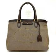 Pre-owned Canvas prada-bags Prada Vintage , Beige , Dames