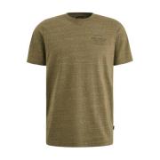 Gemêleerd Jersey Korte Mouw T-shirt PME Legend , Brown , Heren