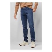 Slim Stretch Denim Cross Hedge Jeans Meyer , Blue , Heren