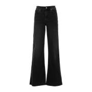 Zwarte Jeans Lotta Luxe Vintage Topline 7 For All Mankind , Black , Da...