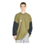 Haai Inside-Out T-shirt Katoenen Jersey Vetements , Green , Heren