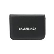 Pre-owned Leather wallets Balenciaga Vintage , Black , Unisex