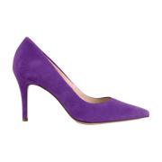 Elegante Paarse Suède Pumps Högl , Purple , Dames