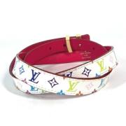 Pre-owned Fabric belts Louis Vuitton Vintage , White , Dames