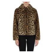 Jas met dierenprint van imitatiebont Guess , Brown , Dames