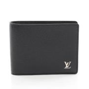 Pre-owned Leather wallets Louis Vuitton Vintage , Black , Dames