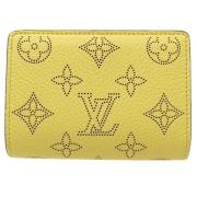 Pre-owned Leather wallets Louis Vuitton Vintage , Yellow , Dames