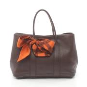 Pre-owned Fabric shoulder-bags Hermès Vintage , Brown , Dames