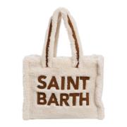 Verstelbare Tote Tas met Drukknoopsluiting MC2 Saint Barth , White , D...