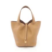 Pre-owned Leather handbags Hermès Vintage , Brown , Dames