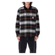 Geruit Patroon Overhemd Jas Grijs/Zwart Carhartt Wip , Multicolor , He...