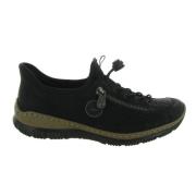 Casual herenschoenen Rieker , Black , Heren