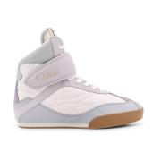 High Top Sneakers met Velcro Strap Chloé , White , Dames