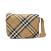 Stijlvolle Sand Messenger Tas Burberry , Beige , Dames