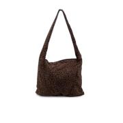 Pre-owned Nylon shoulder-bags Bottega Veneta Vintage , Brown , Dames