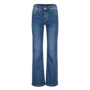 Colette 5-Pocket Donkere Stenen Jeans Red Button , Blue , Dames