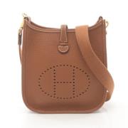 Pre-owned Leather shoulder-bags Hermès Vintage , Brown , Dames