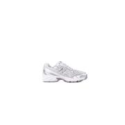 Witte Leren Sneakers Met Geperforeerde Details New Balance , White , H...