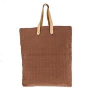 Pre-owned Fabric totes Hermès Vintage , Brown , Dames