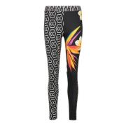 Gedrukte Jeggings met tropische bloemen Carlo Colucci , Multicolor , D...