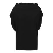 Stijlvolle Mouwloze Top Norma Kamali , Black , Dames