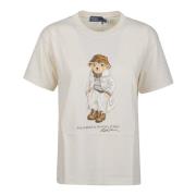 Bear T-Shirt Ralph Lauren , White , Dames