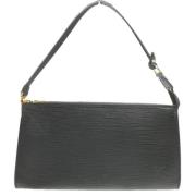 Pre-owned Leather louis-vuitton-bags Louis Vuitton Vintage , Black , D...