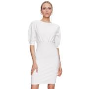 Neopreen Jurk met Korte Mouwen Pinko , White , Dames