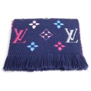 Pre-owned Wool scarves Louis Vuitton Vintage , Blue , Dames