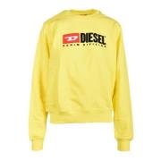 Katoenen Sweatshirt Diesel , Yellow , Dames