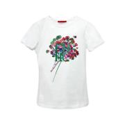 Witte Waterverf Bloemen T-shirt Carolina Herrera , White , Dames