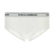 Wit stretch katoenen slip set Dolce & Gabbana , White , Heren