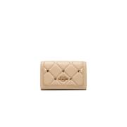 Beige Schoudertas met Kettingriem Love Moschino , Beige , Dames