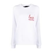 Sweatshirts Love Moschino , White , Dames