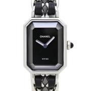 Pre-owned Metal watches Chanel Vintage , Black , Dames